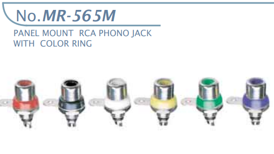 【MR-565M-B1】マル信無線電機  RCAジャック 黒