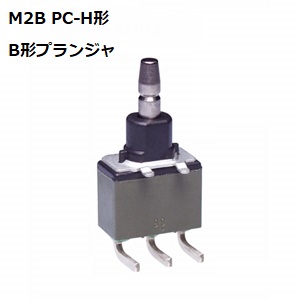 【M2B-15ABH2】NKKスイッチズ M2形 PC端子形 押ボタンスイッチ