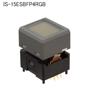 【IS-15ESBFP4RGB】NKKスイッチズ IS形 多機能押ボタンスイッチ