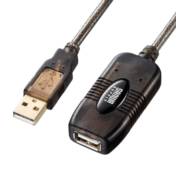 【KB-USB-R220】サンワサプライ　20m延長USBアクティブリピーターケーブル