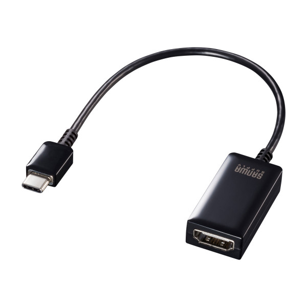 【AD-ALCHDR02】サンワサプライ　USB Type C-HDMI変換アダプタ(4K/60Hz/HDR対応)