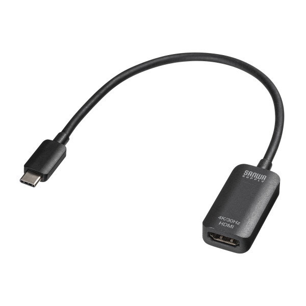 【AD-ALCHD02】サンワサプライ　USB Type C-HDMI変換アダプタ(4K/30Hz)