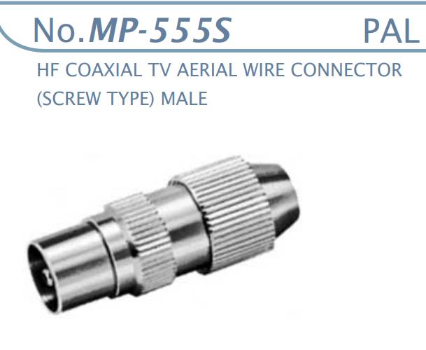 【MP-555S】マル信無線電機 TV-ビデオ-受信用コネクタ