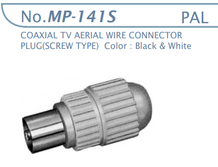 【MP-141S】マル信無線電機 TV-ビデオ-受信用コネクタ