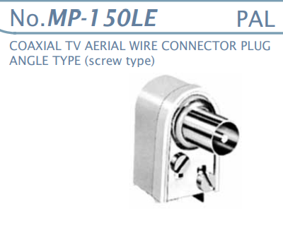 【MP-150LE】マル信無線電機 TV-ビデオ-受信用コネクタ