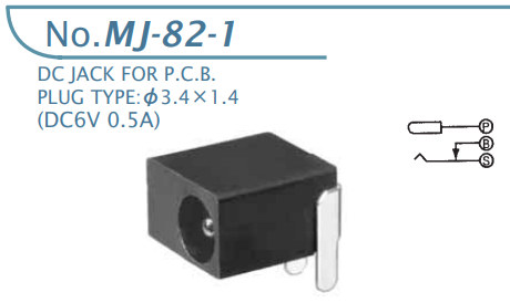 【MJ-82-1】マル信無線電機 DCプラグジャック 電圧区分その他